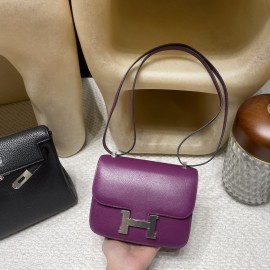 P9/Anemone  Silver HardwareNew stock Constance Mini Constance 19cm Chevre Chevre