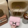 2023 Mauve Pale  Gold Hardware Chevre New stock Constance Mini Constance 19cm 