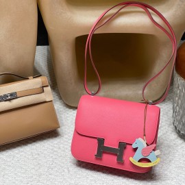 W0/Vert Bosphore  &S4/Deep Blue  Silver HardwareEpsom New stock Constance Mini Constance 19cm 