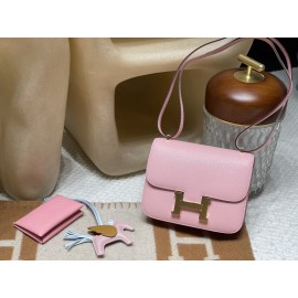 7P/Blue de Presse  & R2/Blue Agate    Silver Hardware Constance Mini Constance 19cm Epsom