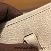 HERMES TPM Mini Evelyn Clemence 18 /Étoupe Grey GoldHardware
