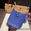 HERMES TPM Mini Evelyn Clemence 2Z/ Blue nuit GoldHardware