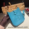 HERMES TPM Mini Evelyn Clemence 7T/ Blue Electric