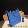 HERMES TPM Mini Evelyn Clemence J7 /Blue Lin