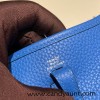 HERMES TPM Mini Evelyn Clemence J7 /Blue Lin