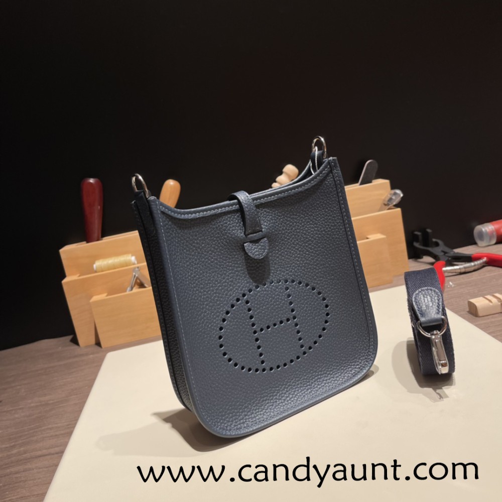 HERMES TPM Mini Evelyn Clemence 3I /Vert Criquet