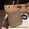 HERMES TPM Mini Evelyn Clemence 8F /Etain SilverHardware