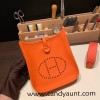 HERMES TPM Mini Evelyn Clemence U5/ Rose Lipstick GoldHardware