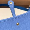 HERMES TPM Mini Evelyn Clemence 63/Vert Amande SilverHardware