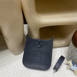 HERMES TPM Mini Evelyn Clemence S3/ Rouge Cœur SilverHardware