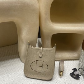 HERMES TPM Mini Evelyn Clemence 73 /Blue Saphir SilverHardware