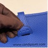 Hermes Evelyn 29cm Clemence 18 7T /Blue Electric Gold Hardware