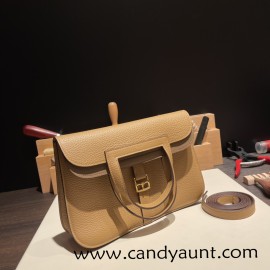 25cm Halzan CLEMENCE  TC 4B/Biscuit&  3G/Alezan  Gold Hardware Full Handmade