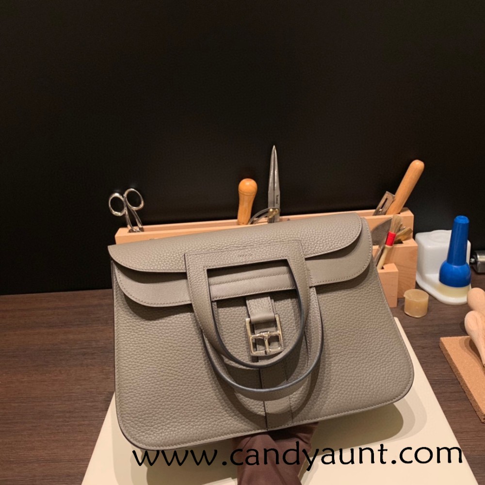 31cm Halzan CLEMENCE  TC  8F Etain   Silver Hardware  Full Handmade