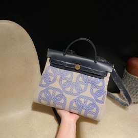 hebag 31 2WAY Herbag Zip 31 Twill Ash Canvas Material  Full Handmade