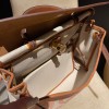 hebag 31 2WAY Herbag Zip 31 Twill Ash Canvas Material  Full Handmade