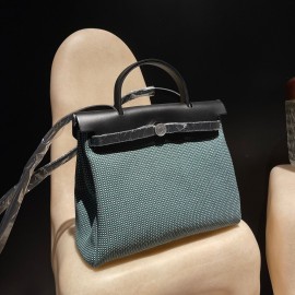 hebag 31 2WAY Herbag Zip 31 Twill Ash Canvas Material  Full Handmade