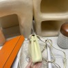  kelly ケリー ダブルショルダーバッグ 【2024 年春夏新色】Kelly jump スイフト swift I8 Jaune Milton ジョーヌミルトン シルバー金具  ダブルショルダーバッグ 