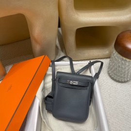  kelly ケリー ダブルショルダーバッグ Kelly jump スイフト swift H0 サモングレー（Haze Grey） シルバー金具  ダブルショルダーバッグ 