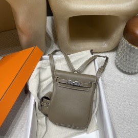  kelly ケリー ダブルショルダーバッグ 【入荷】Kelly jump スイフト swift 18 Étoupe Grey エトゥープ シルバー金具  ダブルショルダーバッグ 