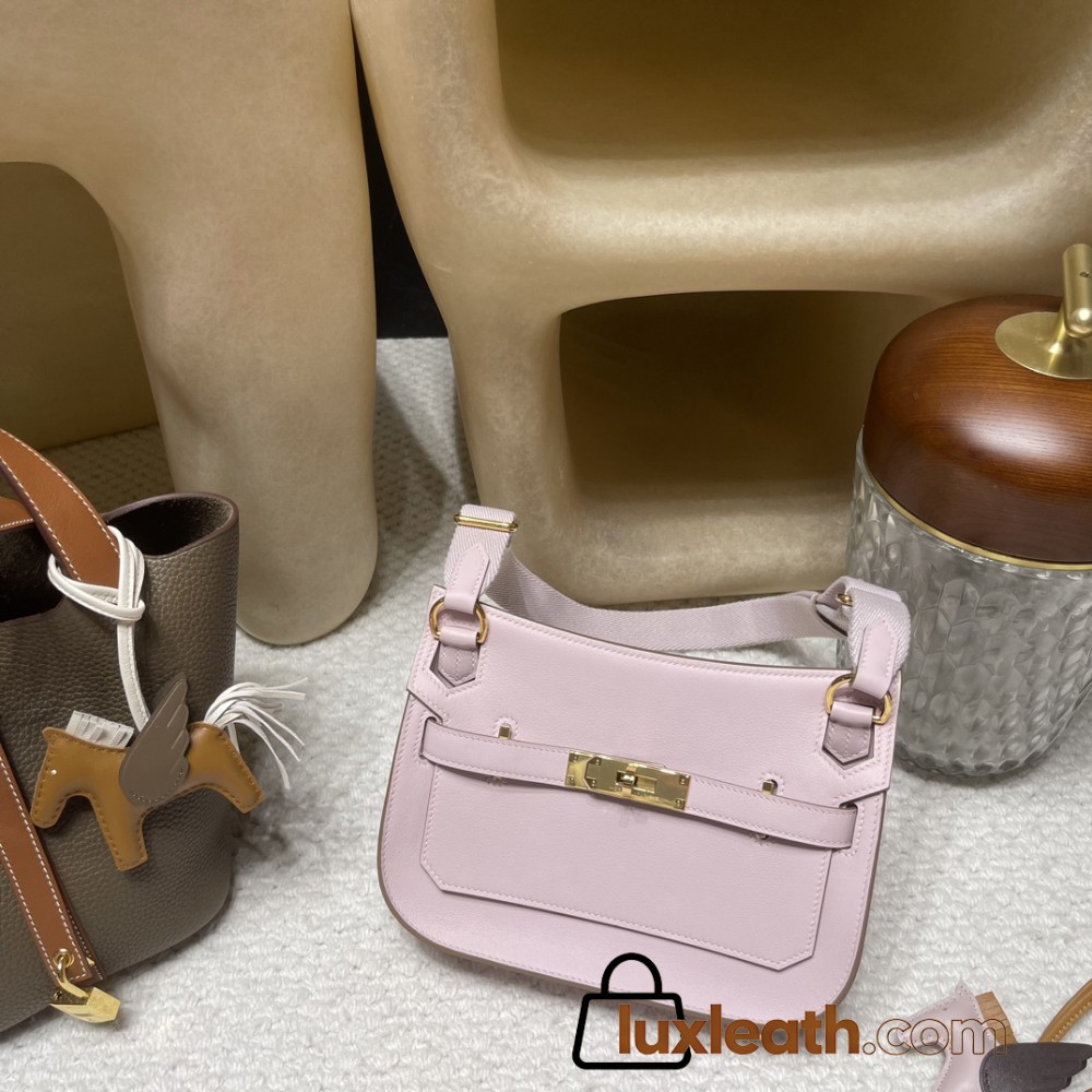 【jypsiere mini】  09 Mauve Pale Gold Hardware Fully Hand-Stitched 