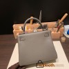 Hermes Kelly 25cm togo 8F /Etain Silver Hardware Full Handmade 018