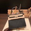 Hermes Kelly 25cm togo 89 /Black Gold Hardware Full Handmade 019