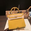 Hermes Kelly 25cm togo 9D /Jaune Ambre Gold Hardware Full Handmade 028