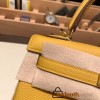 Hermes Kelly 25cm togo 9D /Jaune Ambre Gold Hardware Full Handmade 028