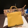 Hermes Kelly 25cm togo 9D /Jaune Ambre Gold Hardware Full Handmade 028