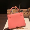 Hermes Kelly 25cm togo K4/ Rose d’ete Gold Hardware Full Handmade 031