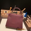 Hermes Kelly 25cm togo 57 /Bordeaux Gold Hardware Full Handmade 033