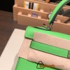Hermes Kelly 25cm togo 6R/ Kiwi Silver Hardware Full Handmade 034