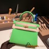 Hermes Kelly 25cm togo 6R/ Kiwi Gold Hardware Full Handmade 035