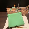 Hermes Kelly 25cm togo 3I/ Vert Criquet Gold Hardware Full Handmade 037