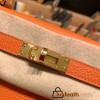 Hermes Kelly 25cm togo 93 /Orange Gold Hardware Full Handmade 042