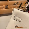 Hermes Kelly 25cm swift I2/ Nata Gold Hardware Full Handmade 046