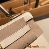 Hermes Kelly 25cm swift I2/ Nata Gold Hardware Full Handmade 046