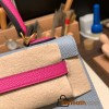 Hermes Kelly 25cm sellier Epsom touch J7 /Blue Lin& 9I/ Magnolia Gold Hardware Full Handmade 057