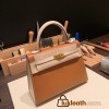 Hermes Kelly 25cm sellier Epsom touch 37/Gold& 10 /Craie Gold Hardware Full Handmade 059