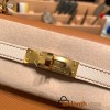 Hermes Kelly 25cm sellier Epsom touch 37/Gold& 10 /Craie Gold Hardware Full Handmade 059