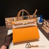 Hermes Kelly 25cm sellier Epsom touch 9H/ Soleil & 37 /Gold Gold Hardware Full Handmade 062