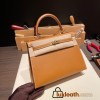 Hermes Kelly 25cm sellier Epsom 37/Gold Gold Hardware Full Handmade 065