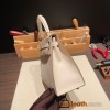 Hermes Kelly 25cm sellier Epsom 10 /Craie Gold Hardware Full Handmade 068