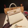 Hermes Kelly 25cm sellier Epsom I2 /Nata Gold Hardware Full Handmade 076