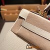 Hermes Kelly 25cm sellier Epsom I2 /Nata Gold Hardware Full Handmade 076