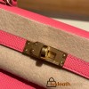 Hermes Kelly 25cm sellier Epsom U5 /Rose Lipstick Gold Hardware Full Handmade 078