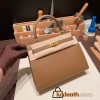 Hermes Kelly 25cm sellier Epsom 3G /Alezan Gold Hardware Full Handmade 081