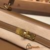 Hermes Kelly 25cm sellier Epsom 3G /Alezan Gold Hardware Full Handmade 081
