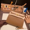Hermes Kelly 25cm sellier Epsom 3G /Alezan Gold Hardware Full Handmade 081
